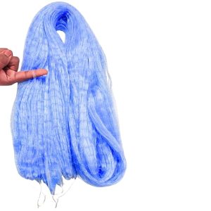 YASHNET 1 Finger 30mm Mesh Fishing Gillnet – Nylon Monofilament Fish Net with Floats & Sinkers | Ready-to-Use Small Fish Catching Net for Pond, River & Lake