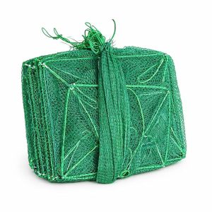 Ring Net (Case Net) 08/12 Size – 60 Feet Fishing Net | HDPE Thread | 49 PVC Coated Iron Rings | Heavy Duty China Jaal for River, Lake & Pond Fishing