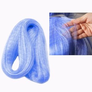 YASHNET Unfinished Twine 0.15 Monofilament Fishing Net – Heavy Duty Transparent Nylon Raw Gill Net | Custom Size Net for Pond, River & Deep Water Fishing